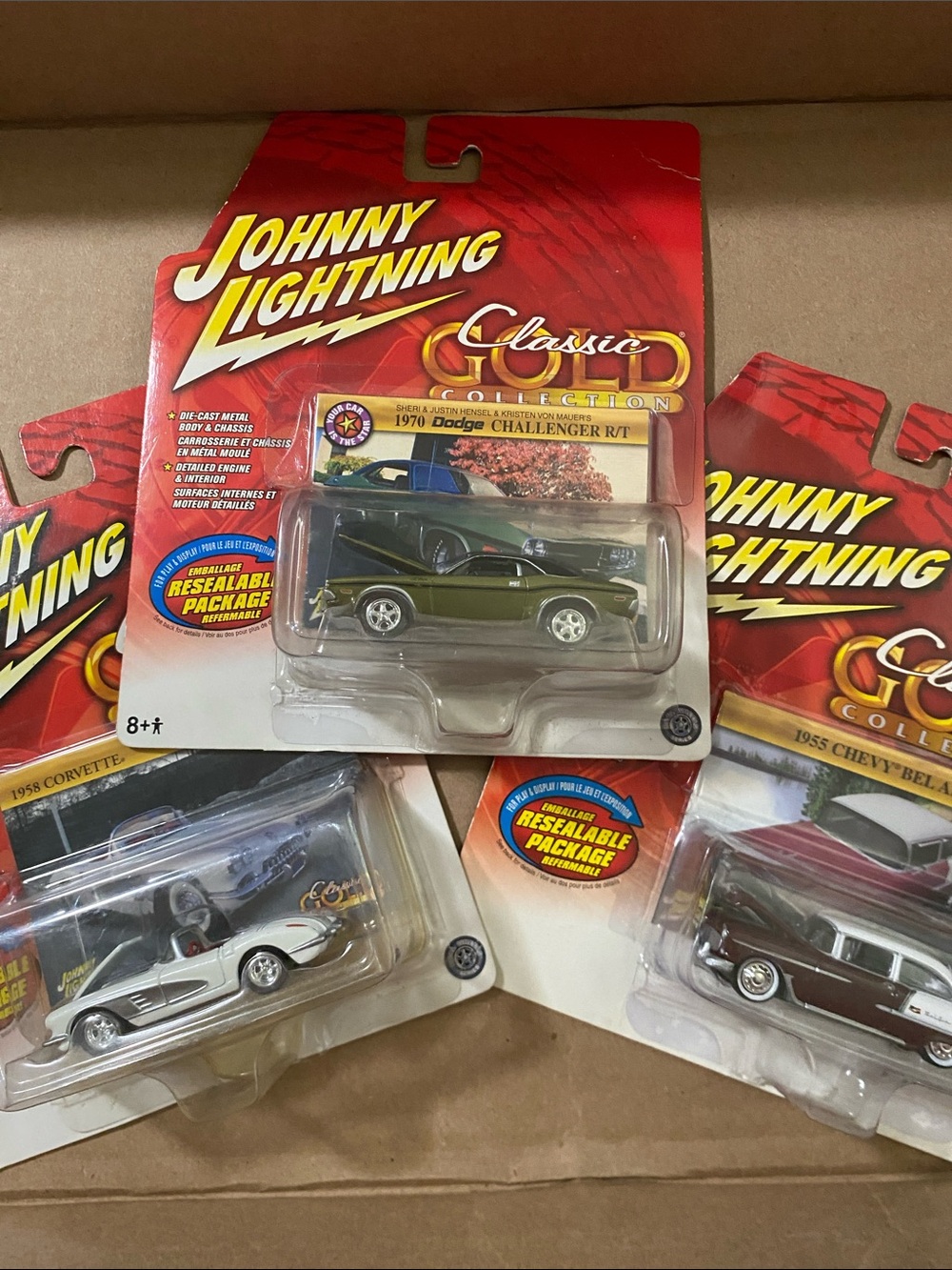 Johnny Lightning Classic Die -Cast car 3 car lot